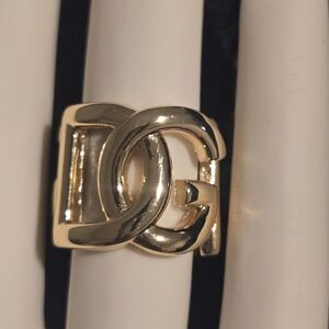 18kgp D&G Gold Designer Logo Ring